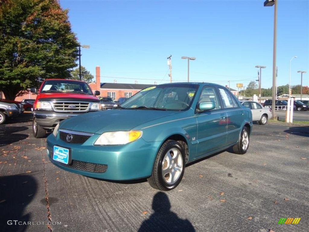 2001 Protege ES - Seabreeze Green Mica / Beige photo #2