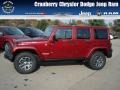 Deep Cherry Red Crystal Pearl 2013 Jeep Wrangler Unlimited Rubicon 4x4
