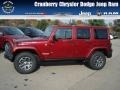 2013 Deep Cherry Red Crystal Pearl Jeep Wrangler Unlimited Rubicon 4x4  photo #1