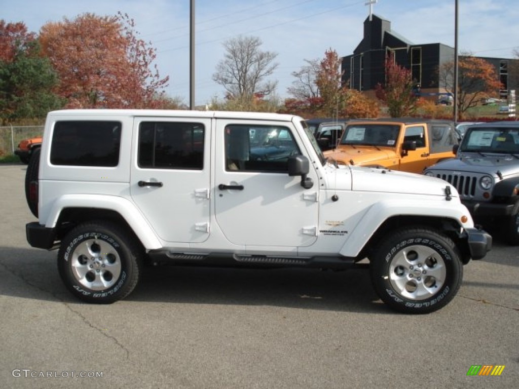 2013 Jeep wrangler unlimited sahara white for sale #4