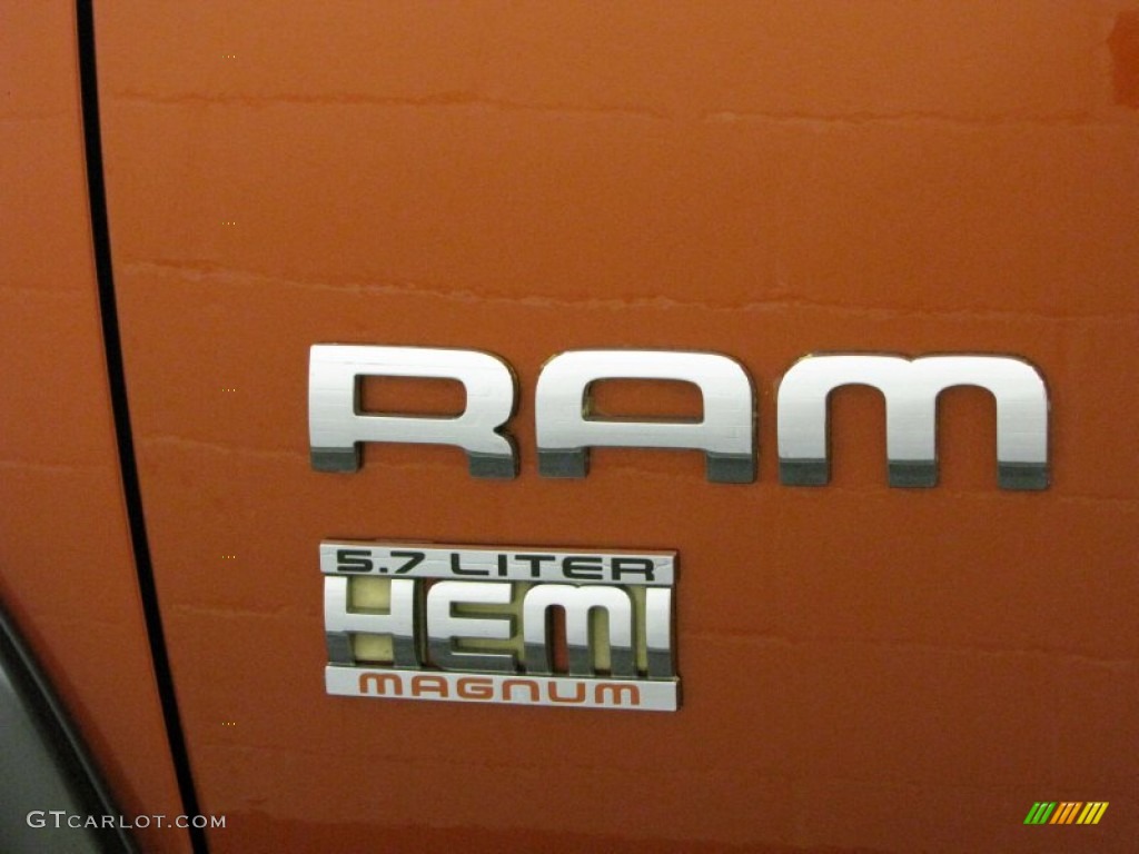 2005 Ram 1500 SLT Daytona Regular Cab 4x4 - Go ManGo! / Dark Slate Gray photo #29