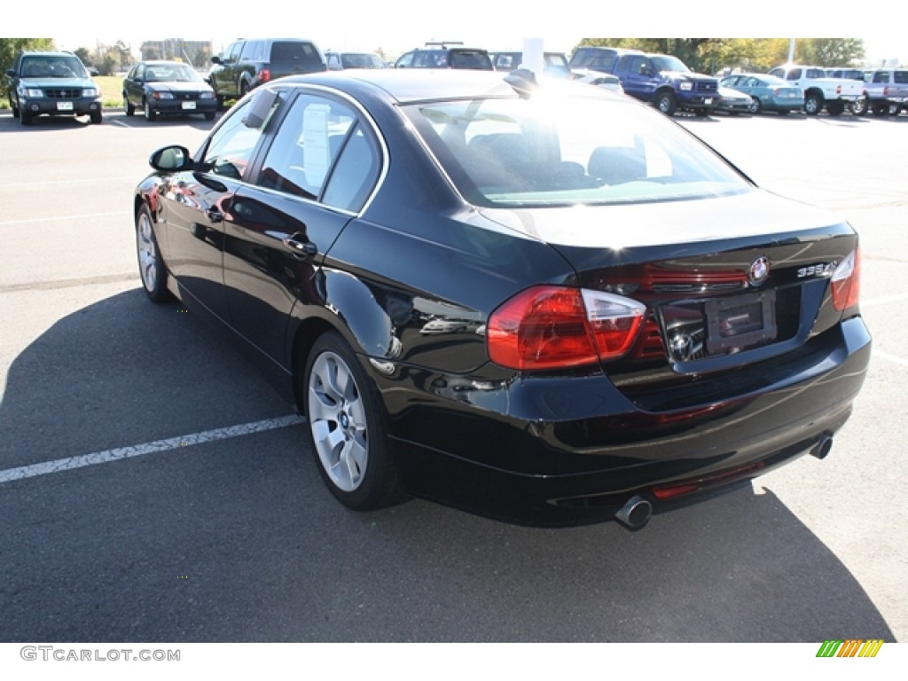 2008 3 Series 335xi Sedan - Jet Black / Black photo #3
