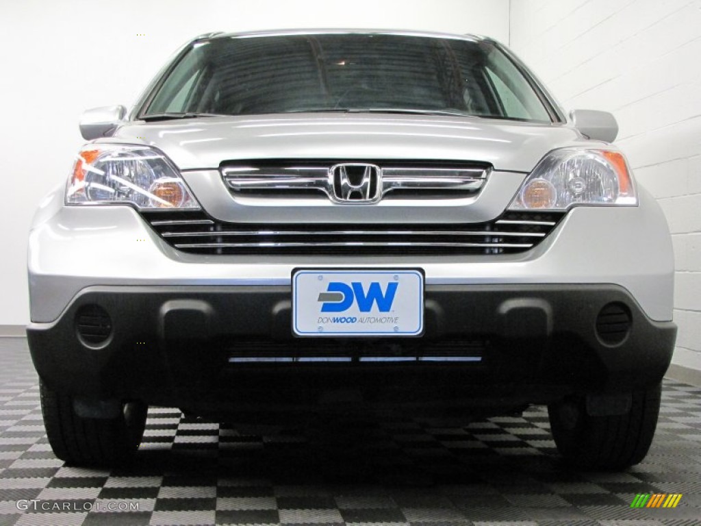 2009 CR-V EX-L 4WD - Alabaster Silver Metallic / Black photo #3