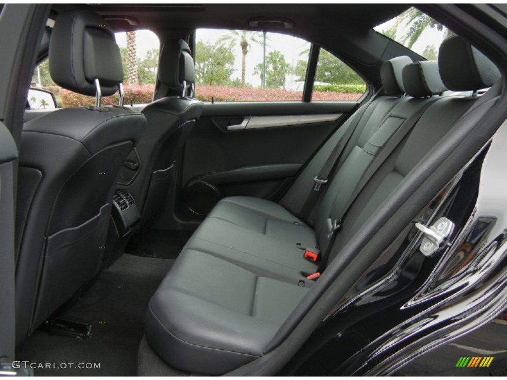 2012 Mercedes-Benz C 250 Sport Rear Seat Photo #72376689