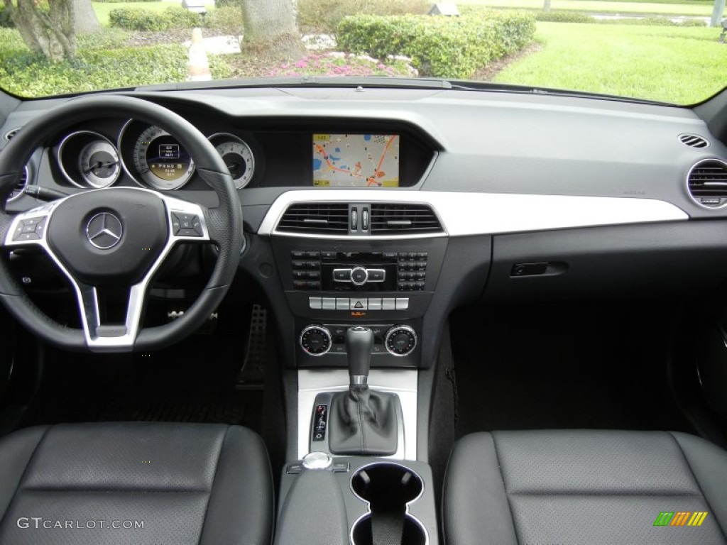 2012 Mercedes-Benz C 250 Sport Black Dashboard Photo #72376809
