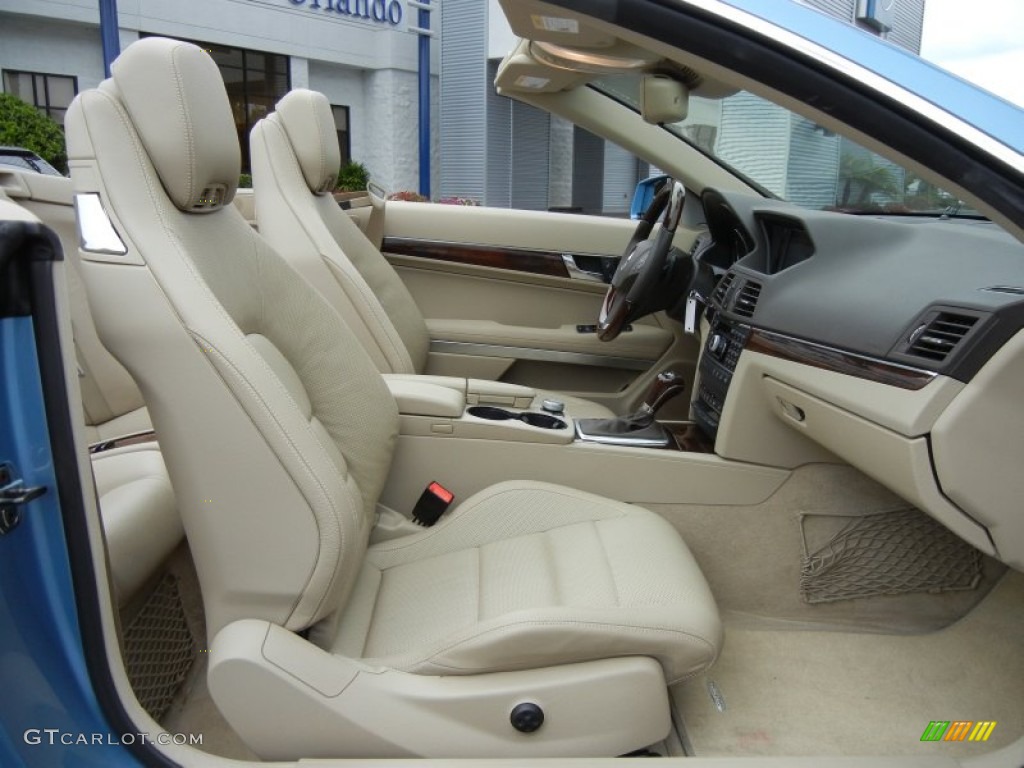 Almond/Mocha Interior 2011 Mercedes-Benz E 550 Cabriolet Photo #72377529