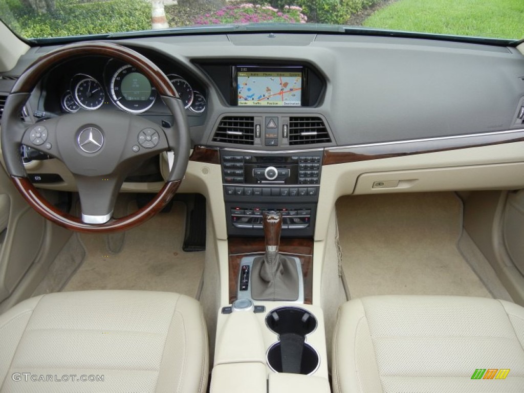 2011 Mercedes-Benz E 550 Cabriolet Almond/Mocha Dashboard Photo #72377580
