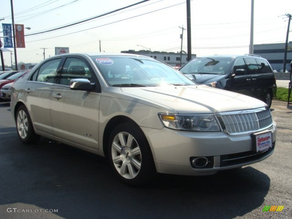 2008 MKZ Sedan - Silver Birch Metallic / Light Stone photo #3