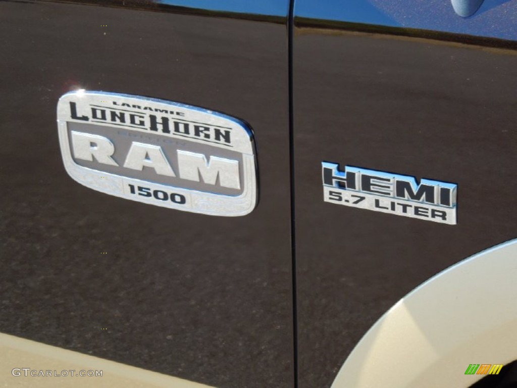 2011 Ram 1500 Laramie Longhorn Crew Cab 4x4 - Rugged Brown Pearl / Light Pebble Beige/Bark Brown photo #29