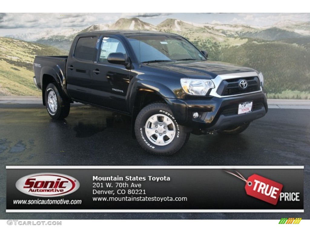 2013 Tacoma V6 TRD Double Cab 4x4 - Black / Graphite photo #1