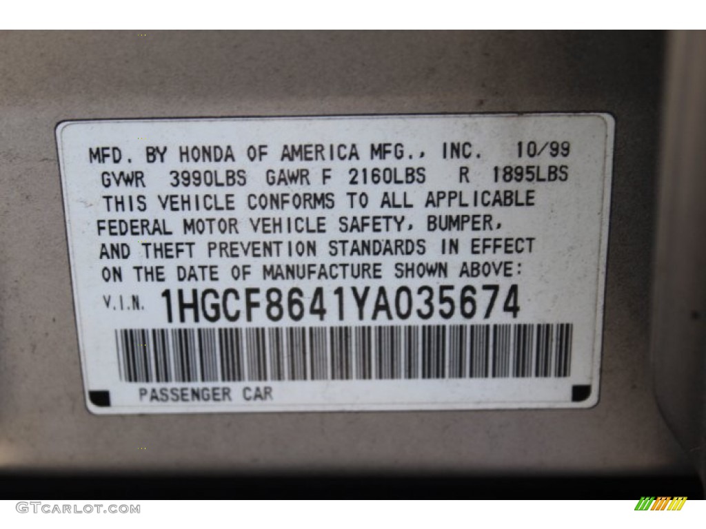 2000 Accord DX Sedan - Satin Silver Metallic / Quartz photo #28