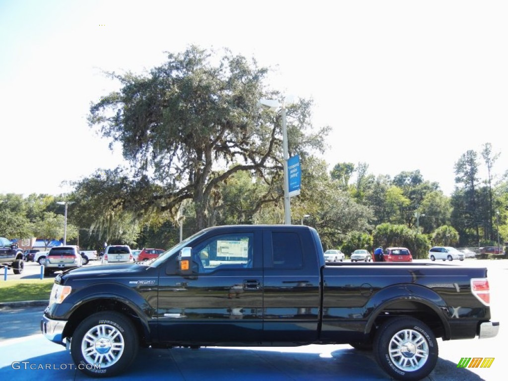 Tuxedo Black Metallic 2013 Ford F150 Lariat SuperCab Exterior Photo #72381003