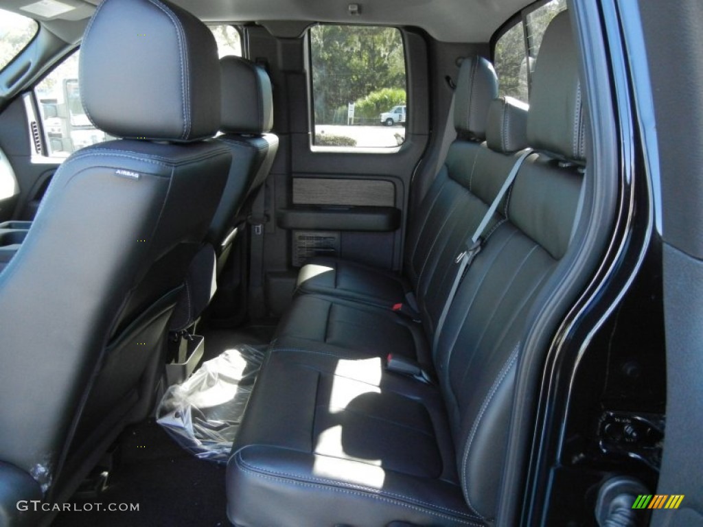 2013 Ford F150 Lariat SuperCab Rear Seat Photo #72381095