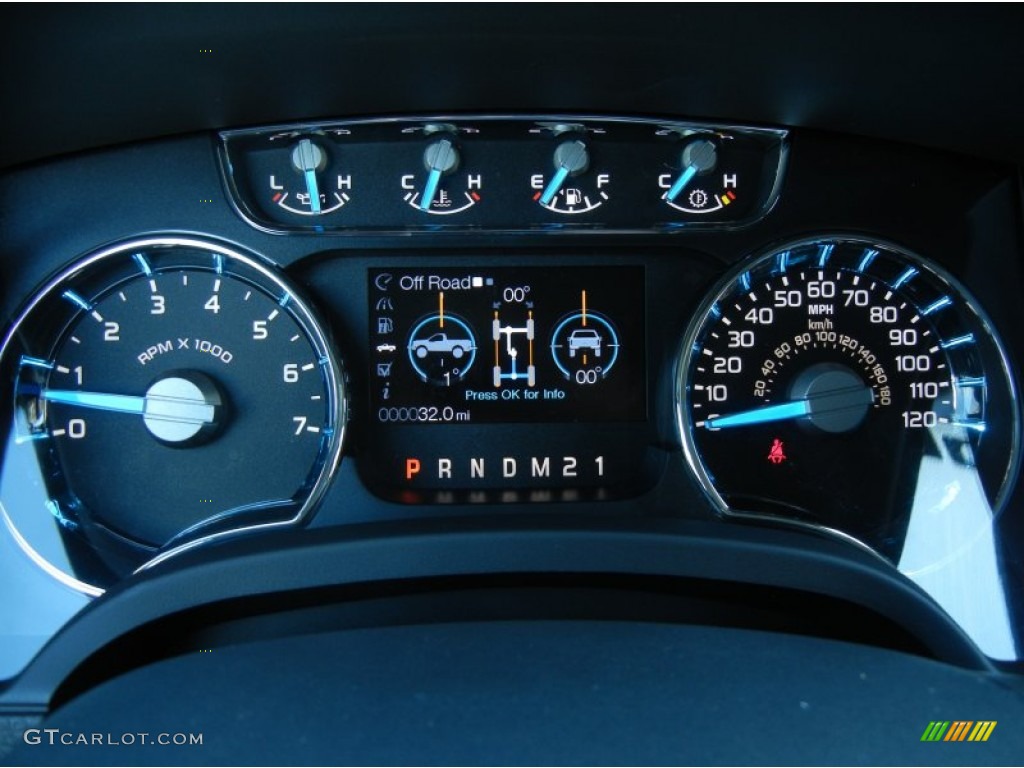 2013 Ford F150 Lariat SuperCab Gauges Photo #72381177