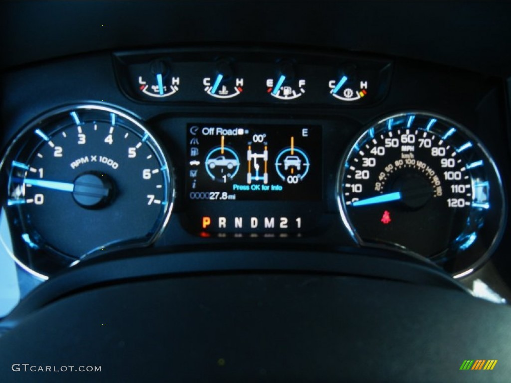 2013 Ford F150 XLT SuperCab Gauges Photo #72381801