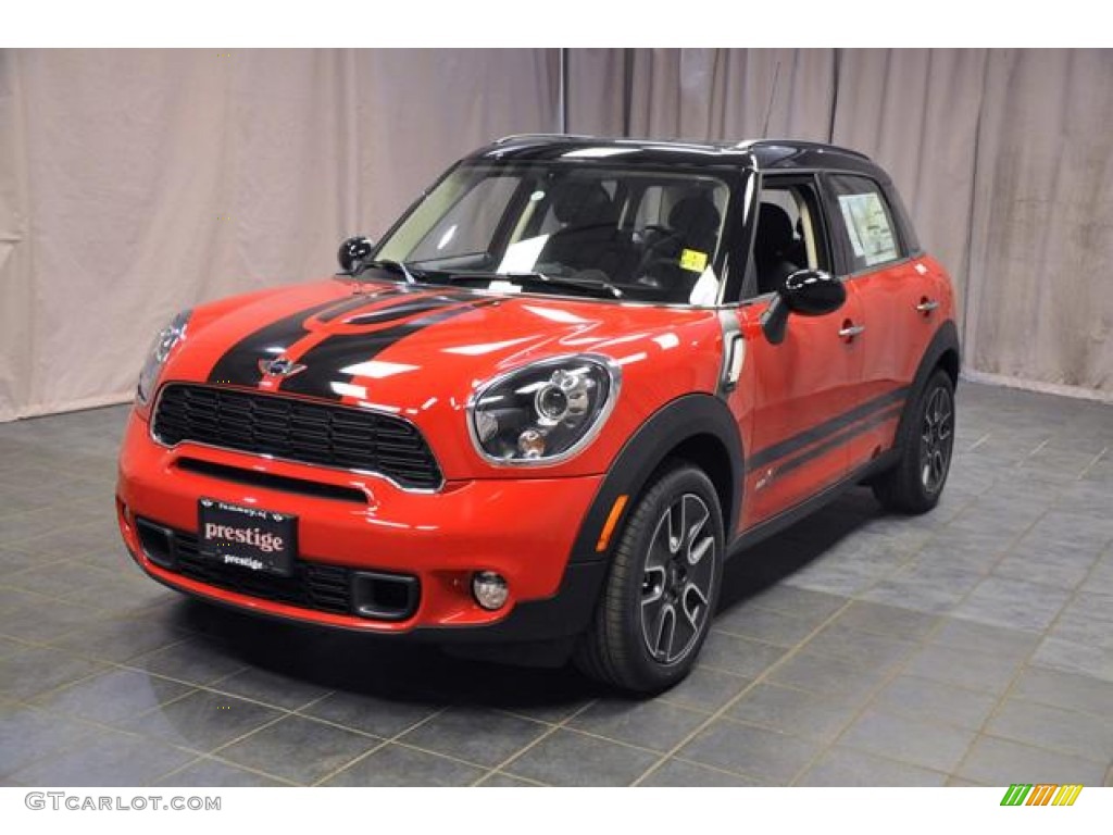 2012 Cooper S Countryman All4 AWD - Chili Red / Carbon Black photo #1