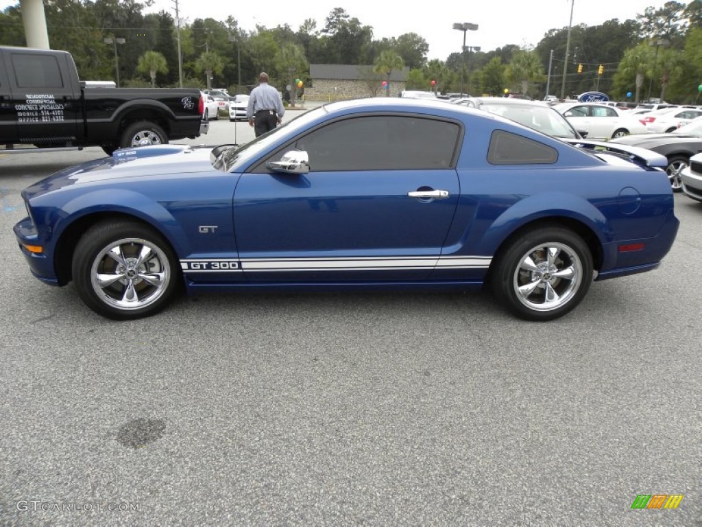 2008 Mustang GT Premium Coupe - Vista Blue Metallic / Dark Charcoal photo #2