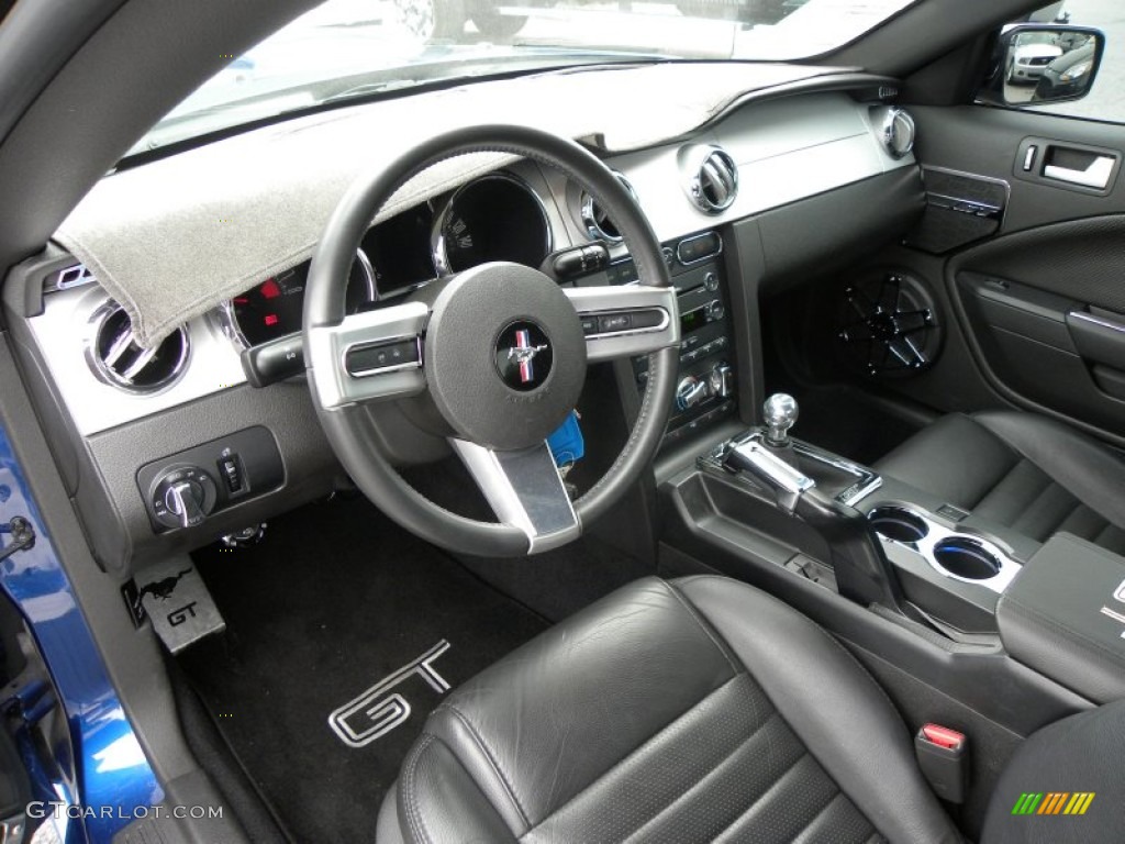 2008 Mustang GT Premium Coupe - Vista Blue Metallic / Dark Charcoal photo #3