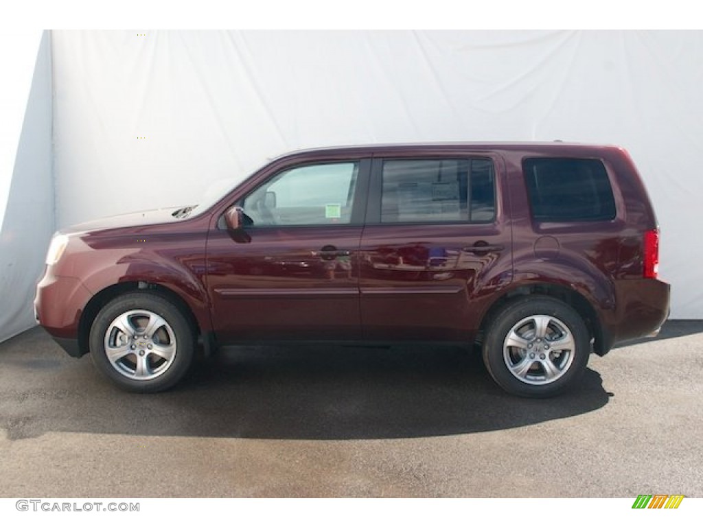 Dark Cherry Pearl 2013 Honda Pilot EX-L Exterior Photo #72382822