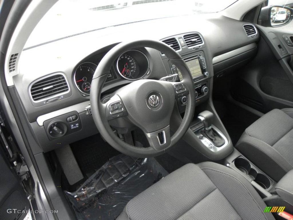 Titan Black Interior 2011 Volkswagen Golf 2 Door TDI Photo #72383319