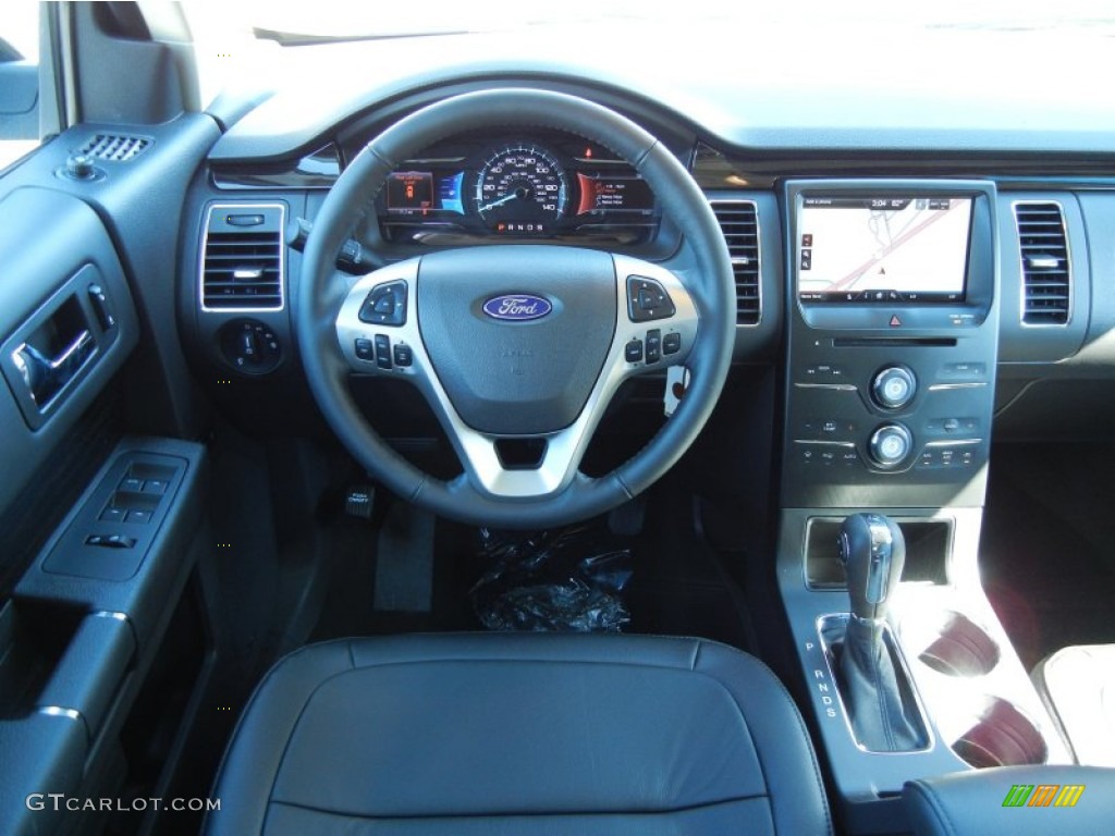 2013 Ford Flex SEL Charcoal Black Dashboard Photo #72383357