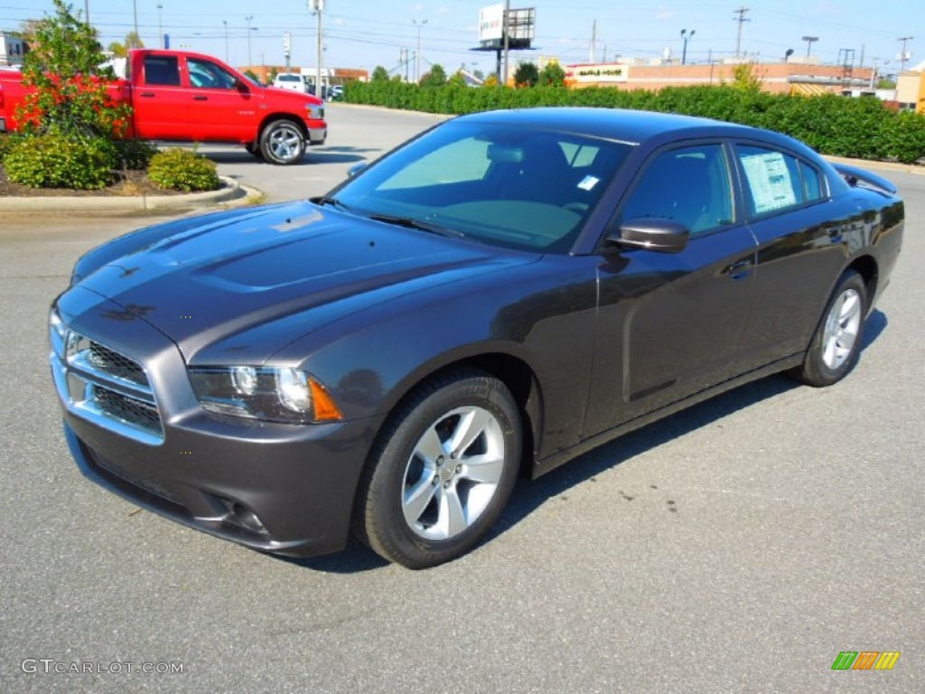 2013 Charger SXT - Granite Crystal / Black photo #1