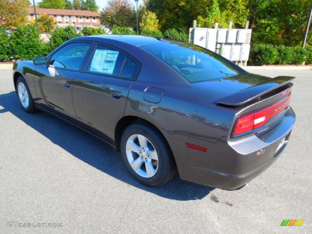 2013 Charger SXT - Granite Crystal / Black photo #4