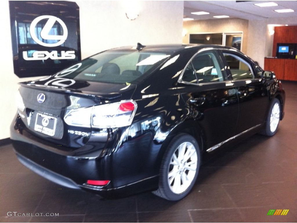 2010 HS 250h Hybrid Premium - Obsidian Black / Black photo #1