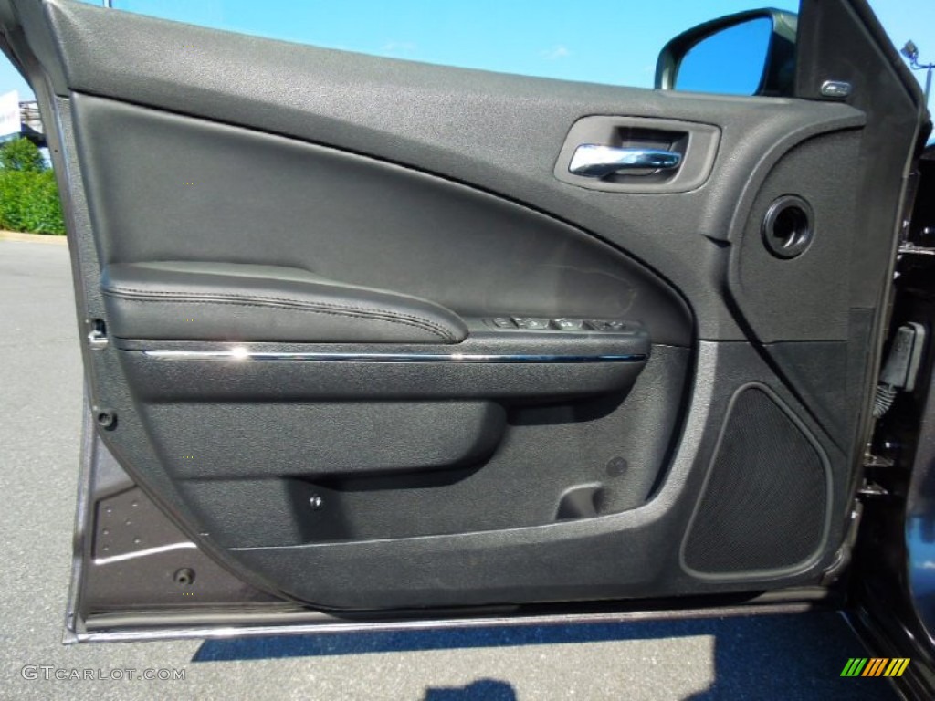 2013 Dodge Charger SXT Black Door Panel Photo #72383685