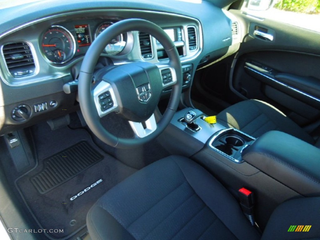 Black Interior 2013 Dodge Charger SE Photo #72384764