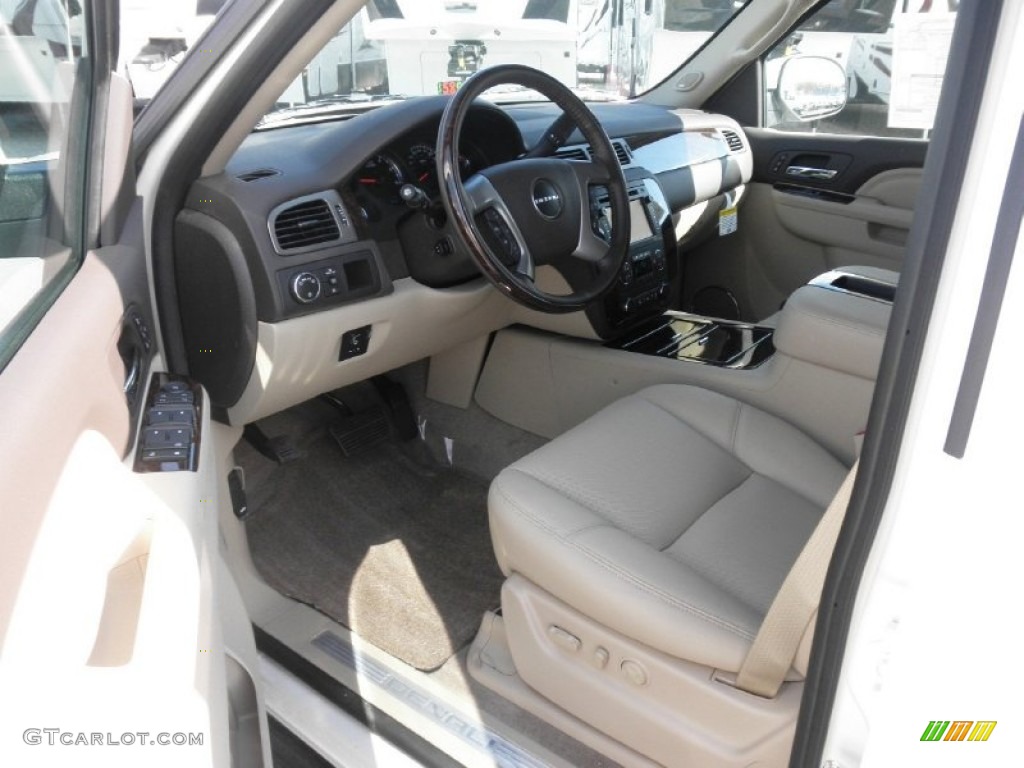 Cocoa/Light Cashmere Interior 2013 GMC Yukon XL Denali AWD Photo #72385218