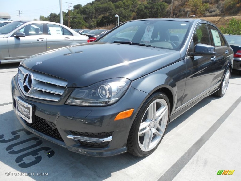 2013 C 250 Sport - Steel Grey Metallic / Black photo #10