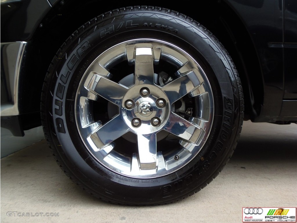 2009 Ram 1500 Laramie Quad Cab - Brilliant Black Crystal Pearl / Dark Slate Gray photo #30