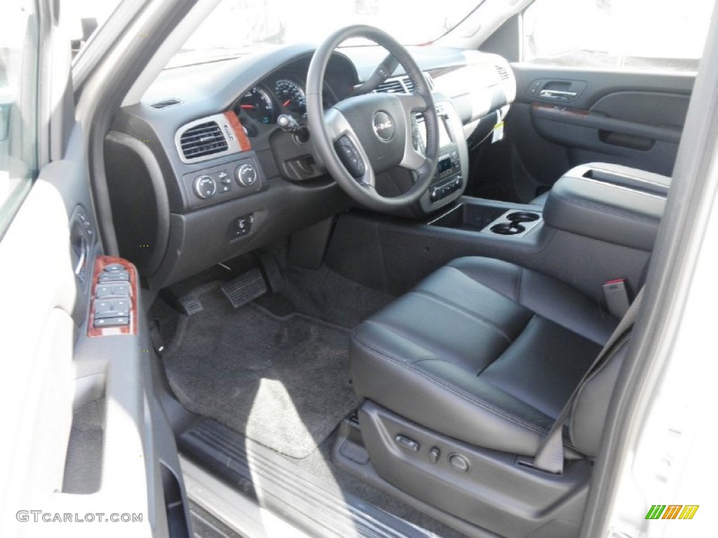 Ebony Interior 2013 GMC Yukon XL SLT 4x4 Photo #72385947