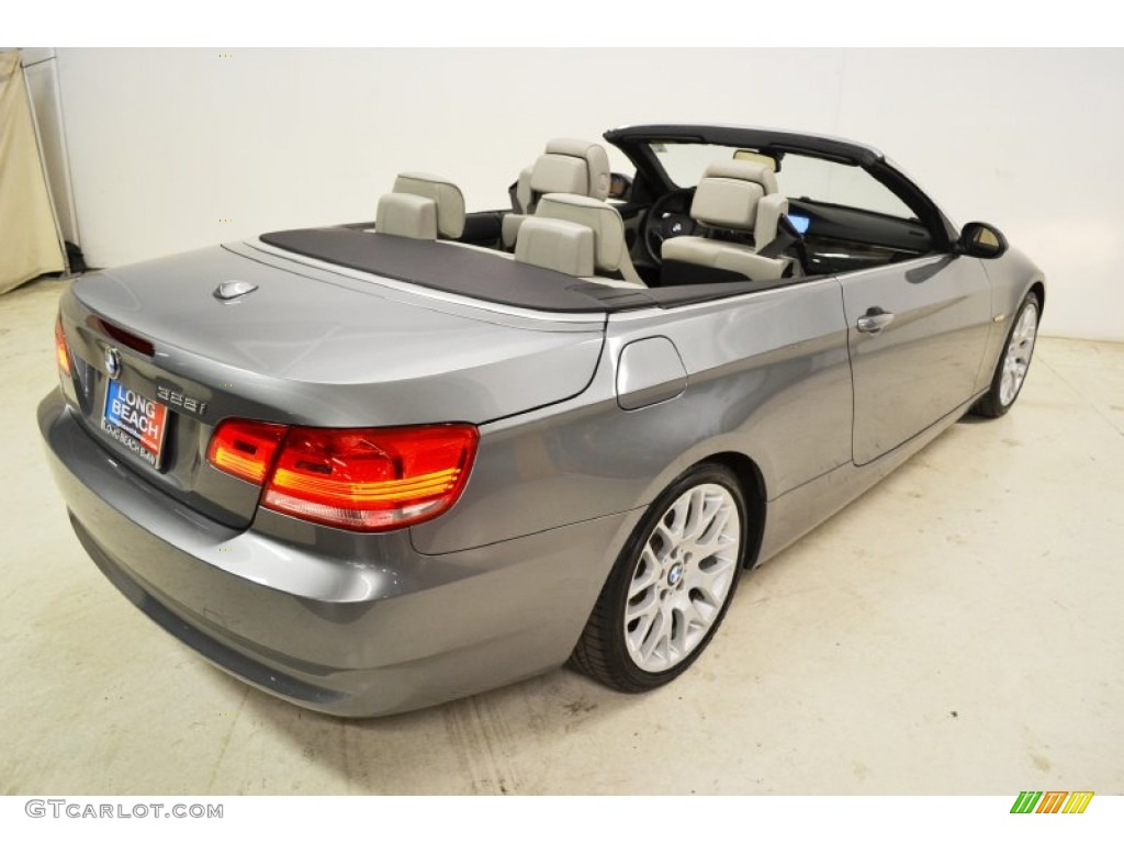 2009 3 Series 328i Convertible - Space Grey Metallic / Cream Beige Dakota Leather photo #5