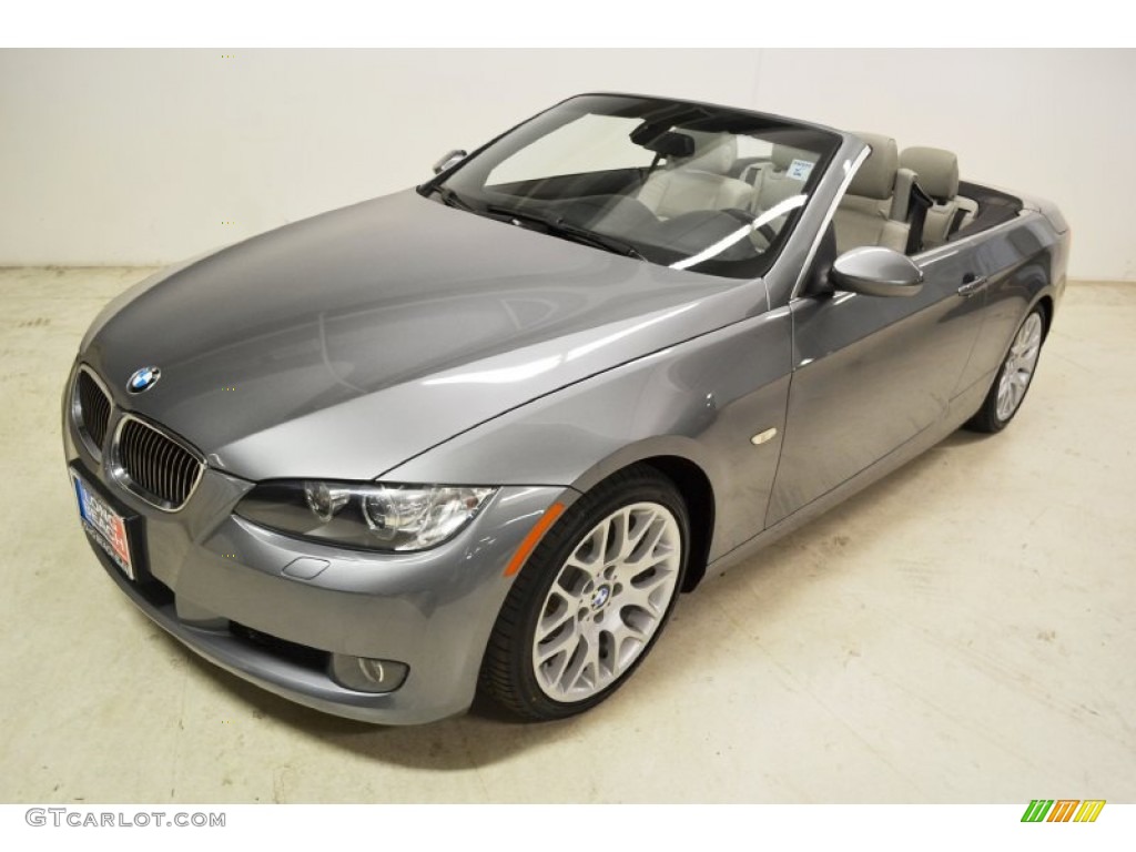 2009 3 Series 328i Convertible - Space Grey Metallic / Cream Beige Dakota Leather photo #7