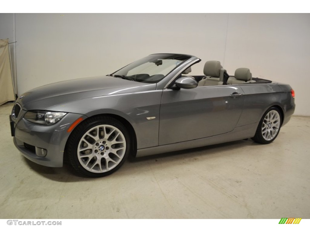2009 3 Series 328i Convertible - Space Grey Metallic / Cream Beige Dakota Leather photo #8