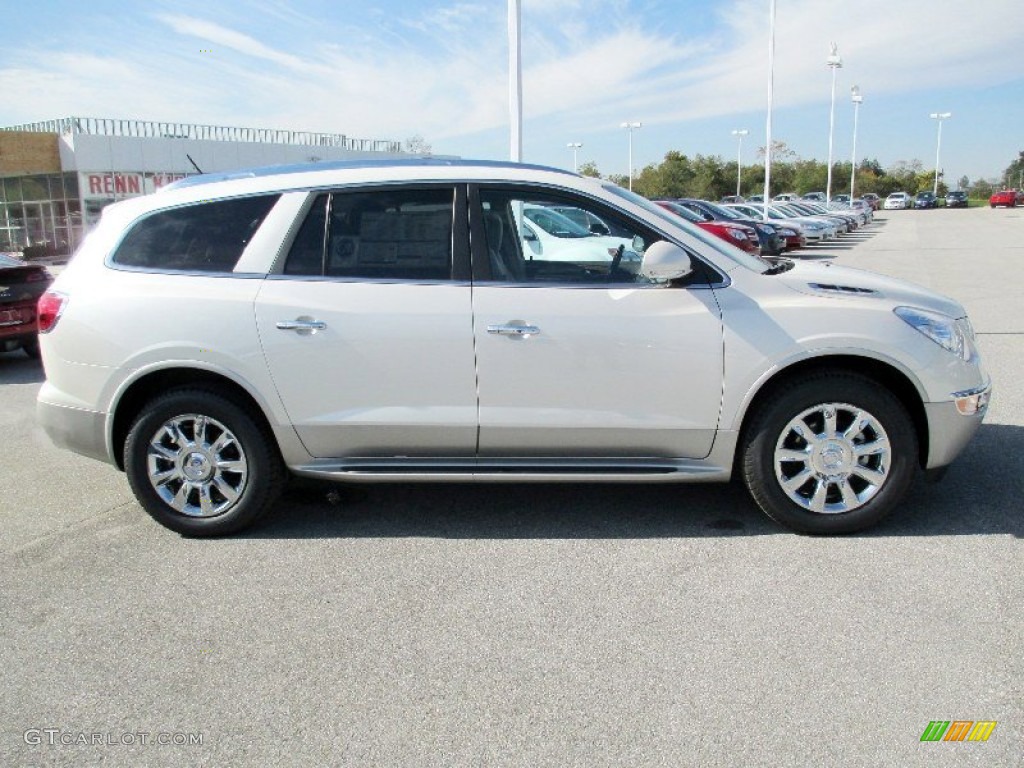 2012 Enclave FWD - White Diamond Tricoat / Cashmere photo #3