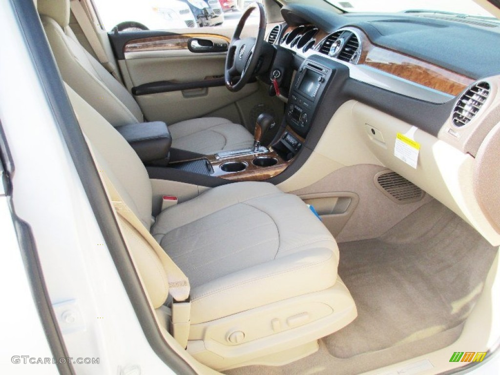 2012 Enclave FWD - White Diamond Tricoat / Cashmere photo #6