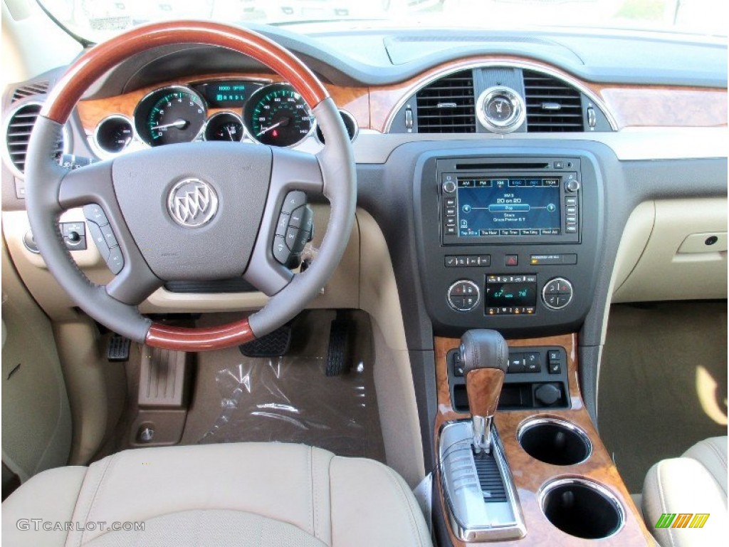 2012 Enclave FWD - White Diamond Tricoat / Cashmere photo #7