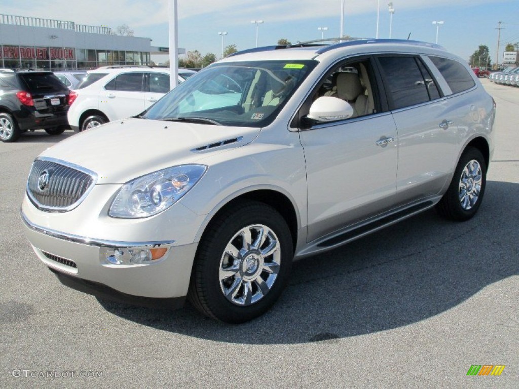 2012 Enclave FWD - White Diamond Tricoat / Cashmere photo #10