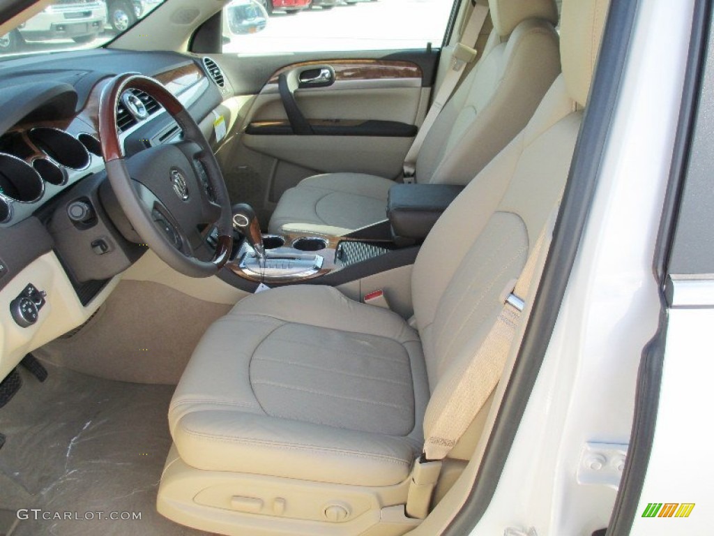 2012 Enclave FWD - White Diamond Tricoat / Cashmere photo #16