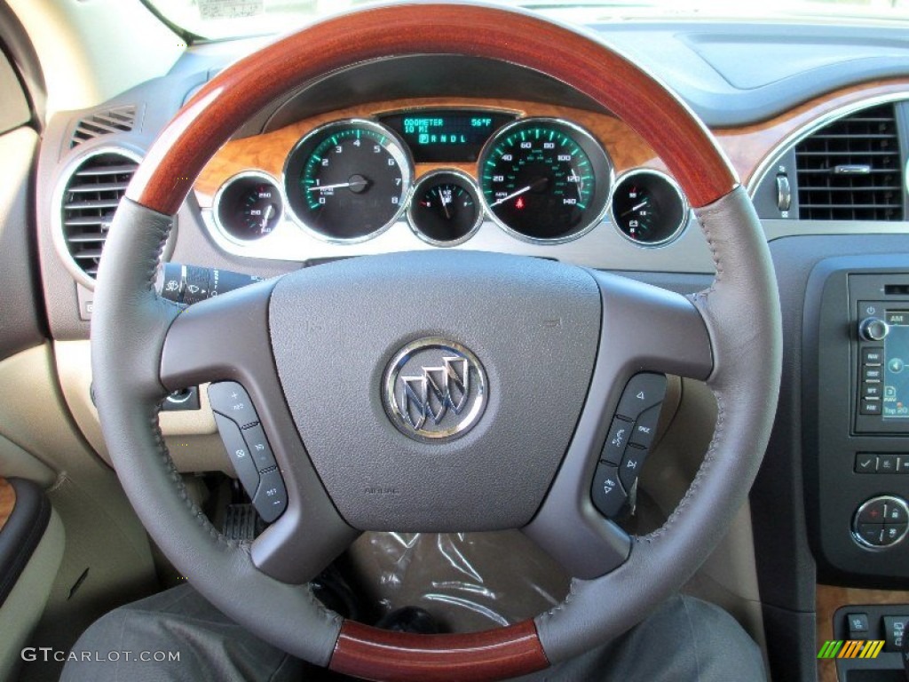 2012 Enclave FWD - White Diamond Tricoat / Cashmere photo #24