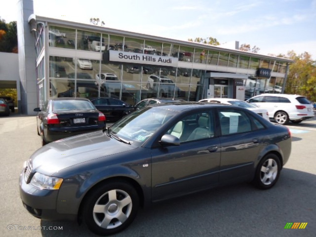 2002 A4 1.8T quattro Sedan - Dolphin Grey Pearl Effect / Grey photo #1