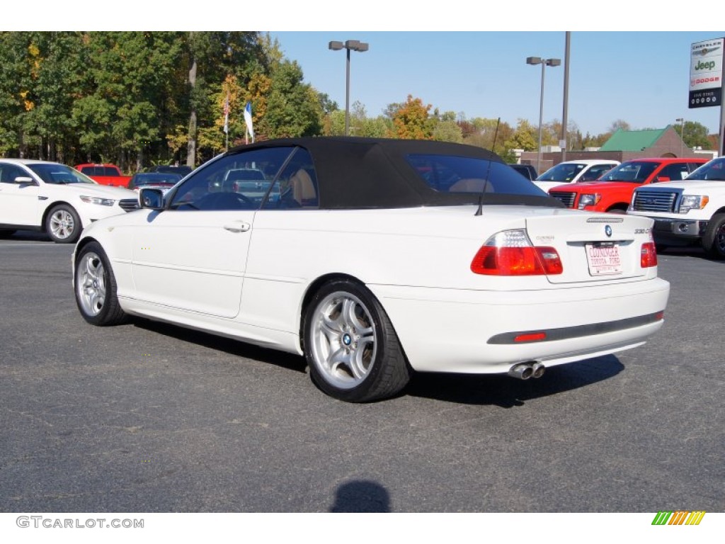 2005 3 Series 330i Convertible - Alpine White / Sand photo #35