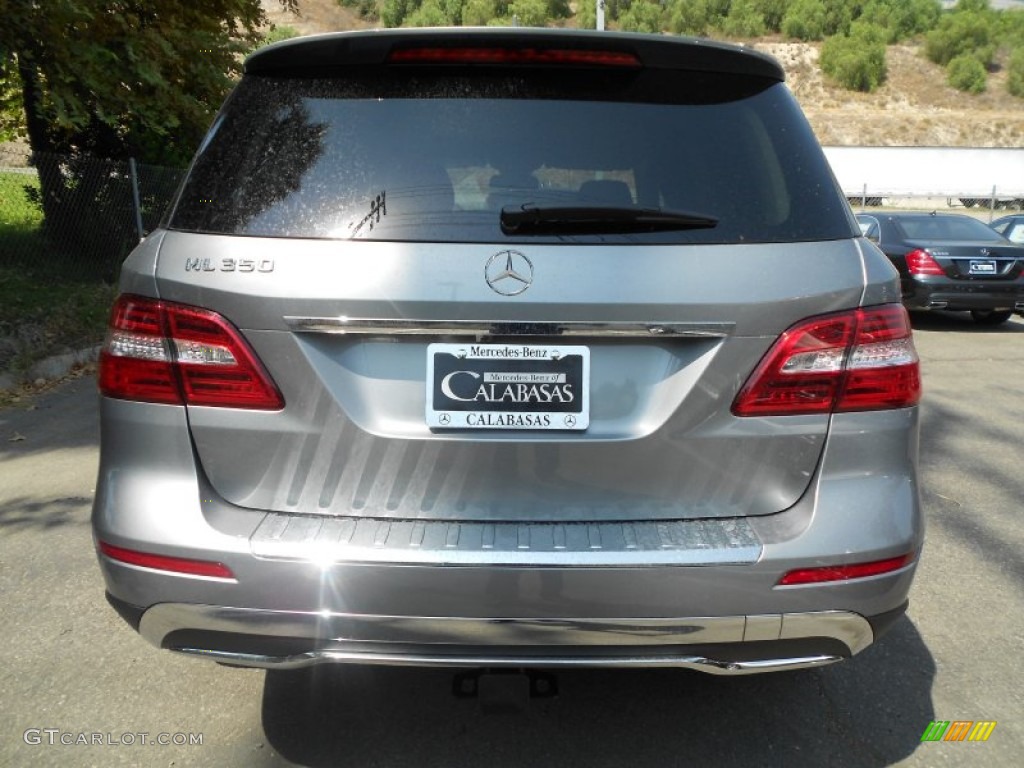 2013 ML 350 4Matic - Palladium Silver Metallic / Black photo #9