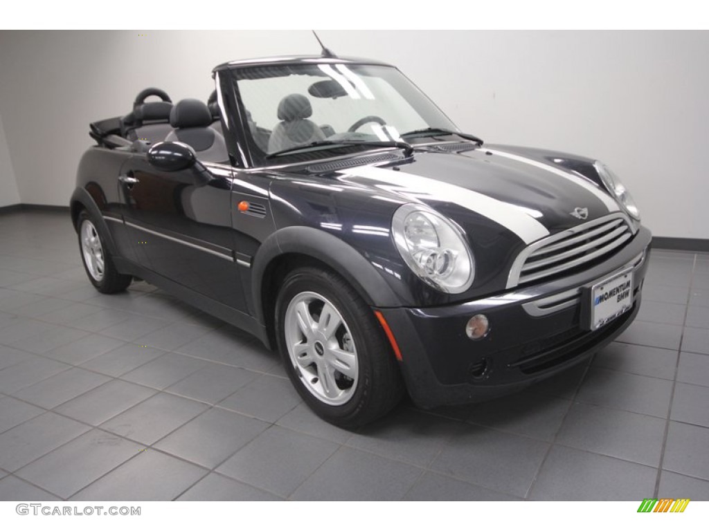 2006 Cooper Convertible - Astro Black Metallic / Space Gray/Panther Black photo #1