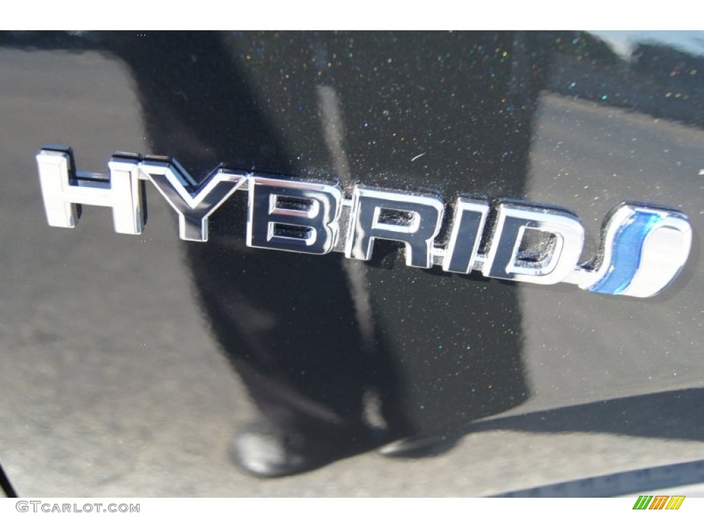 2012 Prius c Hybrid One - Black Sand Pearl / Gray photo #17