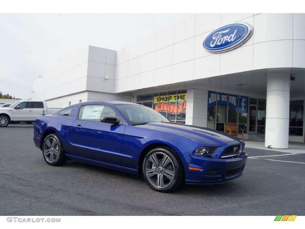 Deep Impact Blue Metallic 2013 Ford Mustang V6 Coupe Exterior Photo #72393141