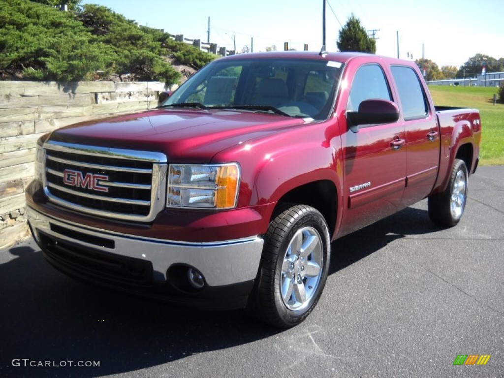 Sonoma Red Metallic 2013 GMC Sierra 1500 SLT Crew Cab 4x4 Exterior Photo #72393582